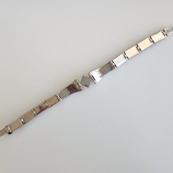 ESCORCIA TP-120 MEXICO  950 SILVER BRACELET WITH TIGER'S EYE BROWN STONES . - Picture 5 of 6